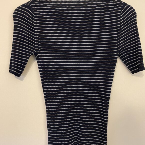 Vince Stripe Ribbed Top, Size S, Gently Used - Good Condition - Picture 7 of 9